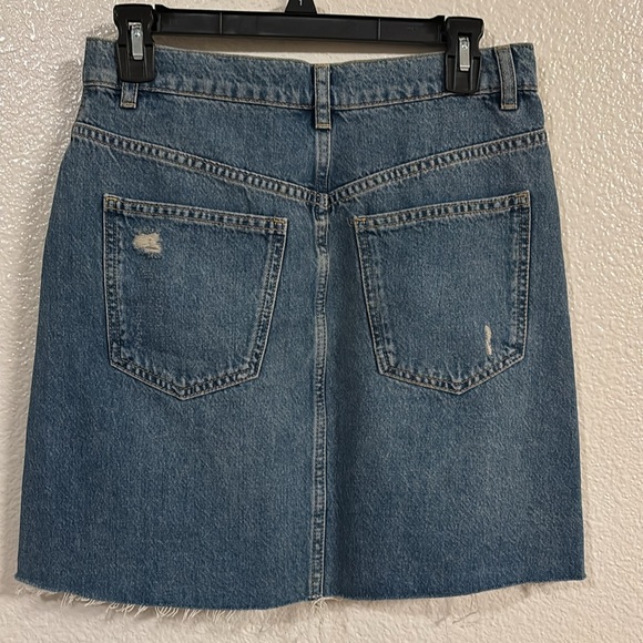 FREE PEOPLE We The Free Hallie Denim Mini Skirt in Midstone - Picture 4 of 7